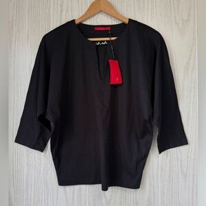 Carolina Herrera Black Top Size S NWT GIFT BAG INCLUDED